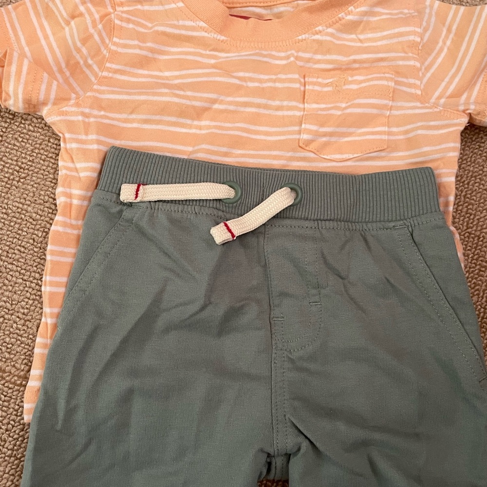 Wrangler Peach Striped Tee